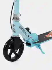 Голубой самокат детский 2-х колесный Scooter складной