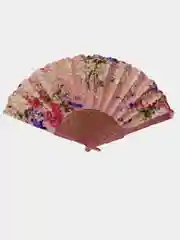 Розовый веер ручной складной