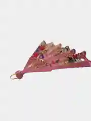 Розовый веер ручной складной