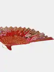 Красный веер ручной складной