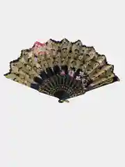 Черный веер ручной складной