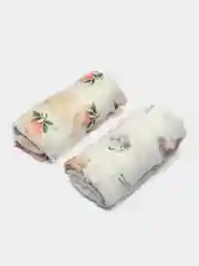 Коралловый пеленка муслиновая для новорожденных, набор 2шт, для малышей, грудничков, плед, детский 0+