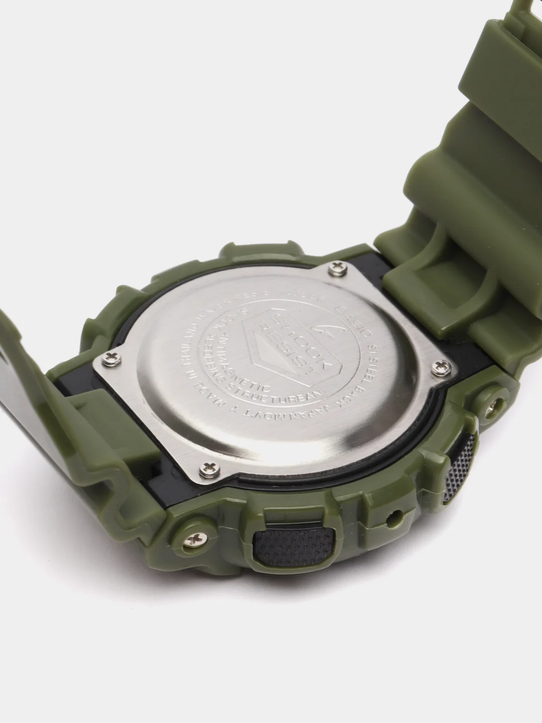 Зеленый наручные военные часы G-Shock, электронные, мужские
