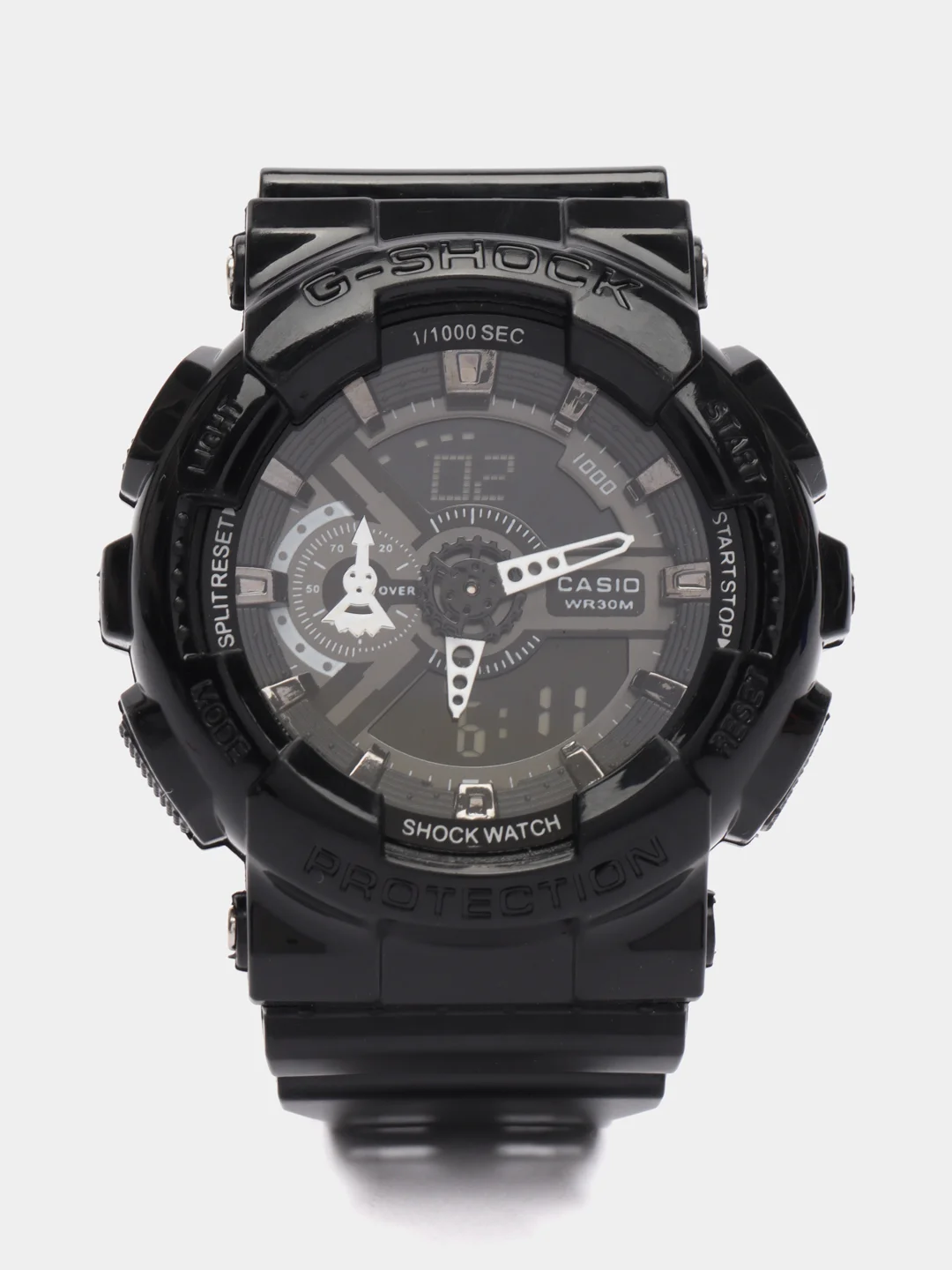 Черный наручные военные часы G-Shock, электронные, мужские