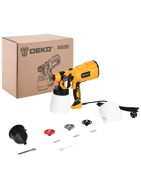 Краскопульт электрический Deko DKSG55K1 HVLP (550W, 800 мл) 018-1043