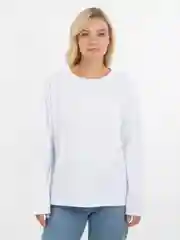 Белый лонгслив женский оверсайз