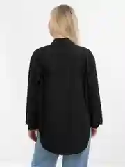 Черный рубашка женская хлопок