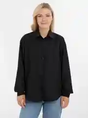Черный рубашка женская хлопок