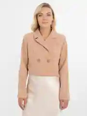 Черный женский укороченный пиджак