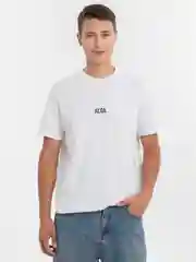 Белый мужская футболка "Алга"