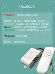 Комплект блок-реле-контроллер, пульт дистанционного управления светом и уличным освещением
