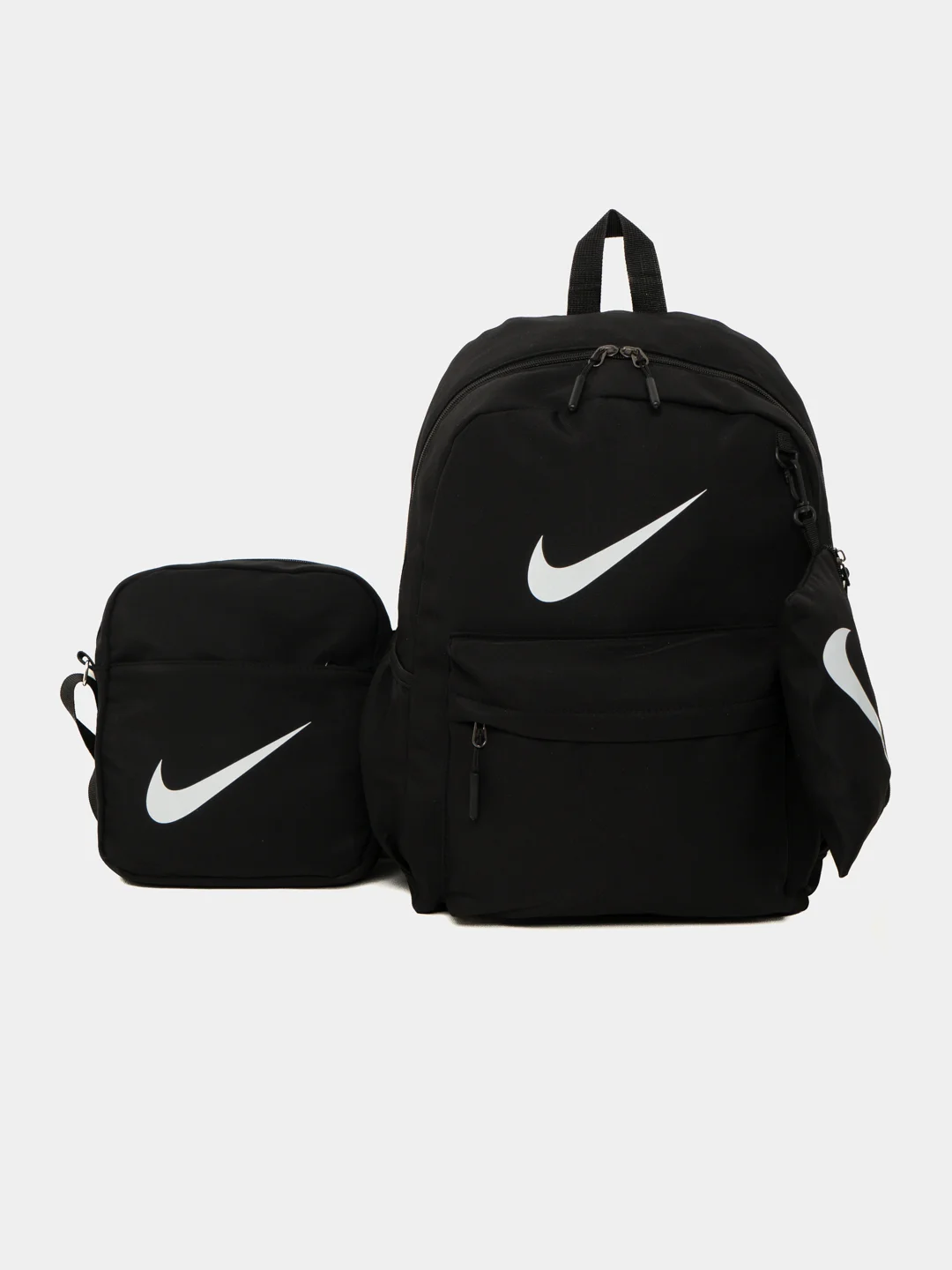 Черный рюкзак унисекс, Nike, найк городской, спортивный, школьный, модный универсальный 3 в 1