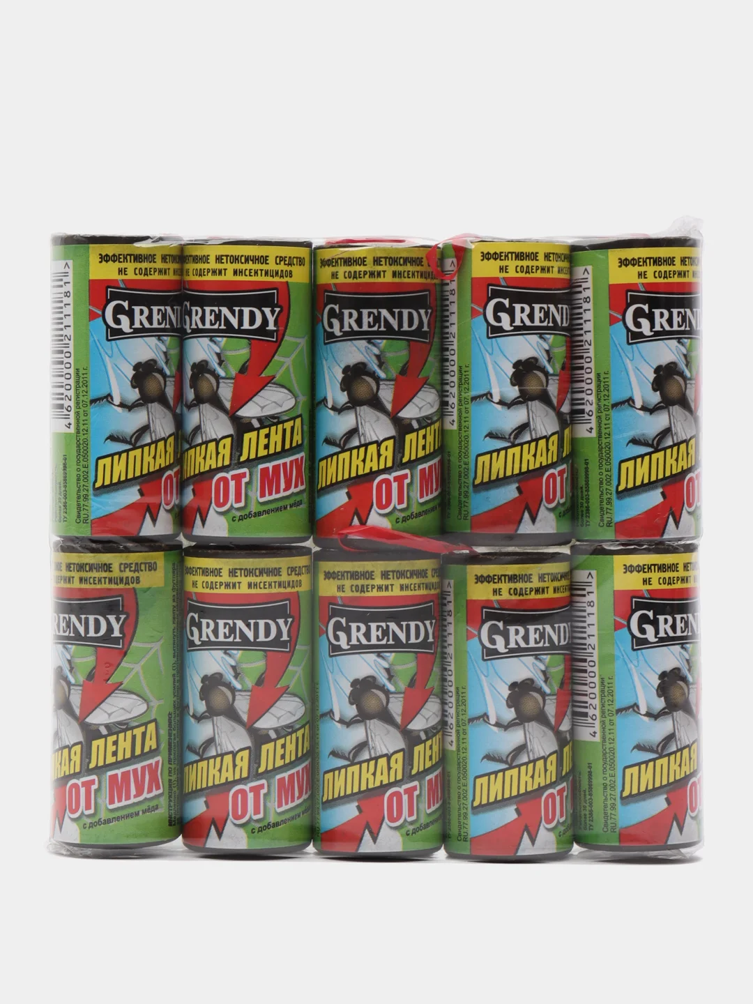 Зеленый липкая лента от мух "GRENDEY"