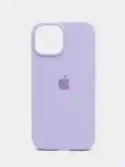 Аметистовый iphone 15, Айфон 15 чехол матовый Silicone case объёмный с принтом для iPhone 15