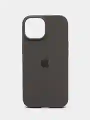 Бежевый iphone 15, Айфон 15 чехол матовый Silicone case объёмный с принтом для iPhone 15