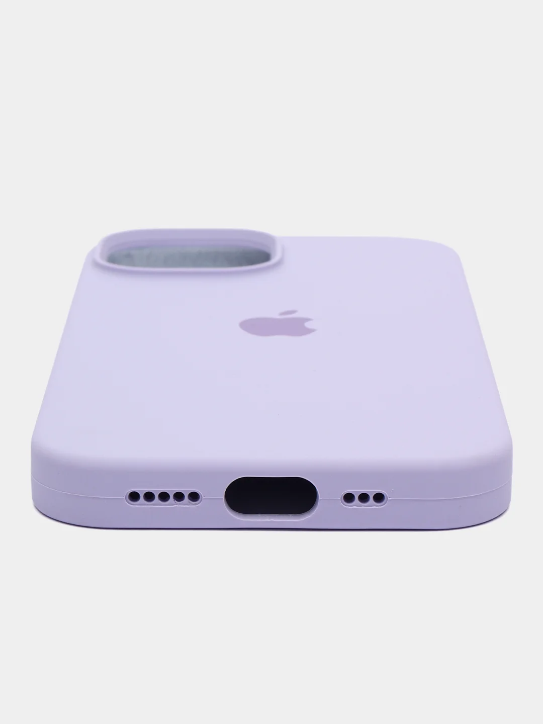 Аметистовый iphone 15, Айфон 15 чехол матовый Silicone case объёмный с принтом для iPhone 15