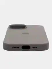 Бежевый iphone 15, Айфон 15 чехол матовый Silicone case объёмный с принтом для iPhone 15