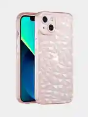 Розовый чехол силиконовый с эффектом сияния для iPhone 12/13/14/15 Plus/Pro/Max