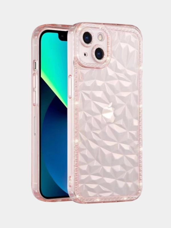 Чехол силиконовый с эффектом сияния для iPhone 12/13/14/15 Plus/Pro/Max