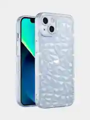 Ледяной чехол силиконовый с эффектом сияния для iPhone 12/13/14/15 Plus/Pro/Max