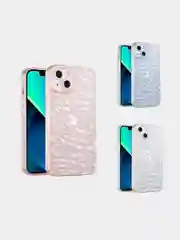Розовый чехол силиконовый с эффектом сияния для iPhone 12/13/14/15 Plus/Pro/Max