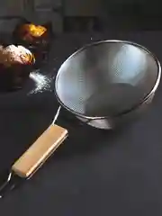 Сито с ободом и ручкой 24 см, из нержавеющей стали