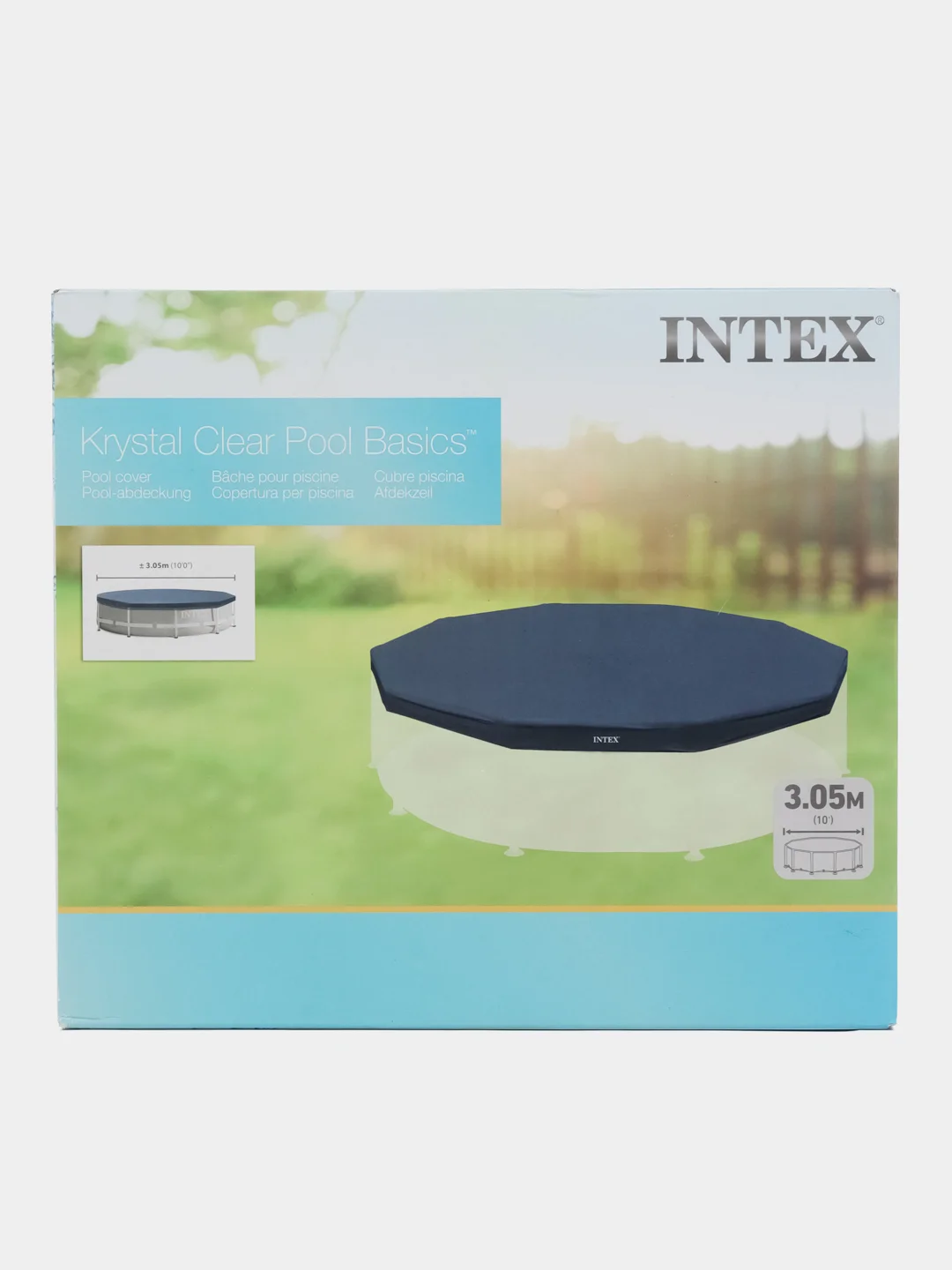 Синий тент для каркасного бассейна Intex