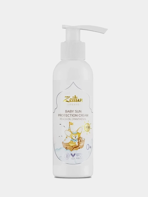 Детский солнцезащитный крем Zeitun, SPF 50, водостойкий, 150 мл