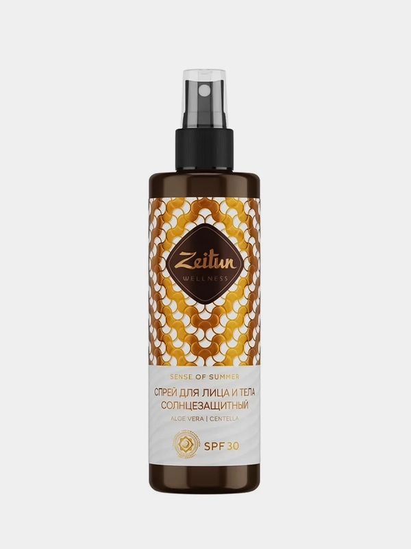 Солнцезащитный спрей для лица и тела Zeitun "Ритуал Солнца", SPF 30, 200 мл