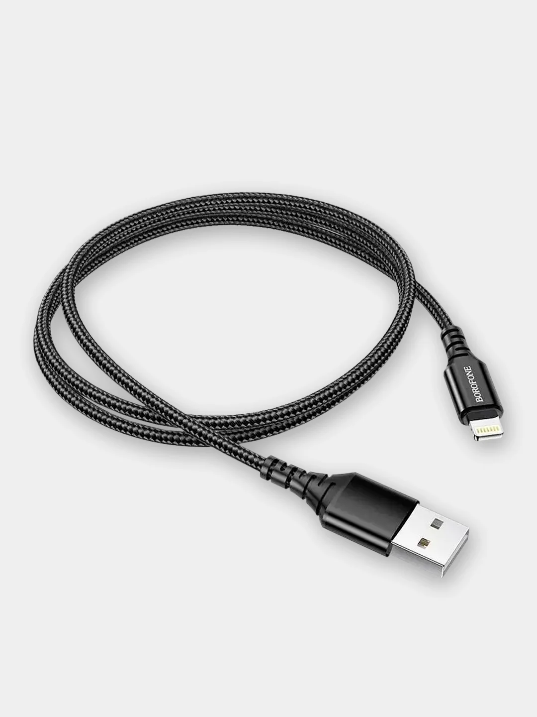 Черный кабель iPhone Lightning BX54 USB для зарядки айфона