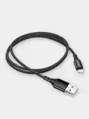 Черный кабель iPhone Lightning BX54 USB для зарядки айфона