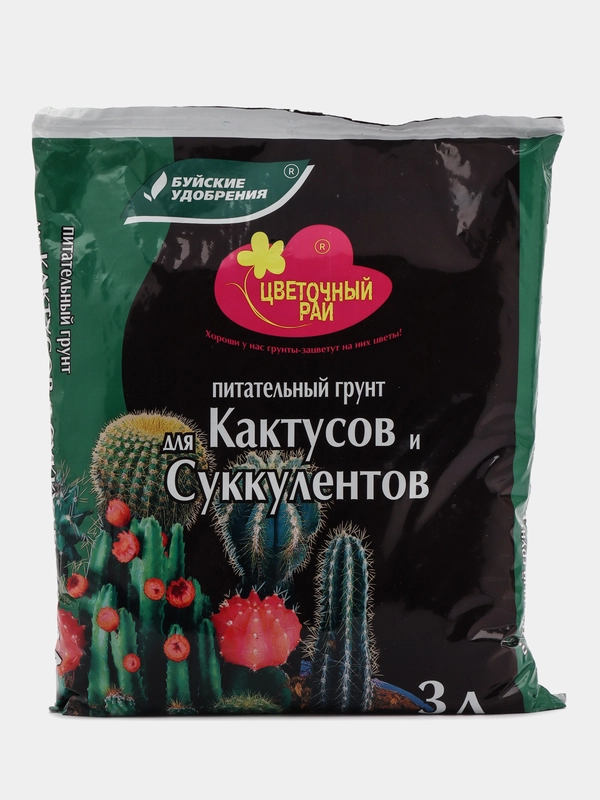 Грунт "Цветочный Рай" д/Кактусов 3л БХЗ