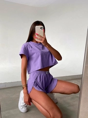 Пижама женская с шортами хлопок, XL, Костюм домашний