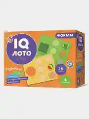 Игра настольная ГЕОДОМ "IQ  лото", формы, 6 карточек, 36 фишек
