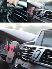 Красный универсальный автомобильный держатель с поворотом на 360 градусов креплением