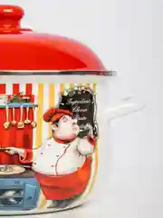 Кастрюля эмалированная, 22 см, 3,6 л, индукция