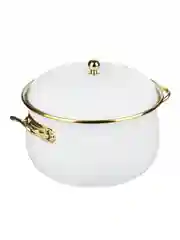 Кастрюля эмалированная Aristocrat, 22 см, 4,8 л, индукция, белый