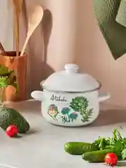 Кастрюля эмалированная, 18 см, 2,0 л, индукция