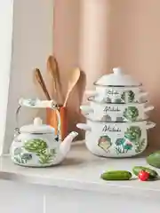 Кастрюля эмалированная, 18 см, 2,0 л, индукция