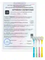 Щетка для чистки языка Scraper (голубой)