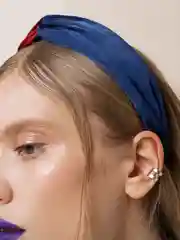 Красный ободок для волос JewelryMeverly тканевый