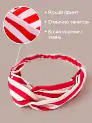 Алый повязка на голову женская JewelryMeverly, повязка для девочки