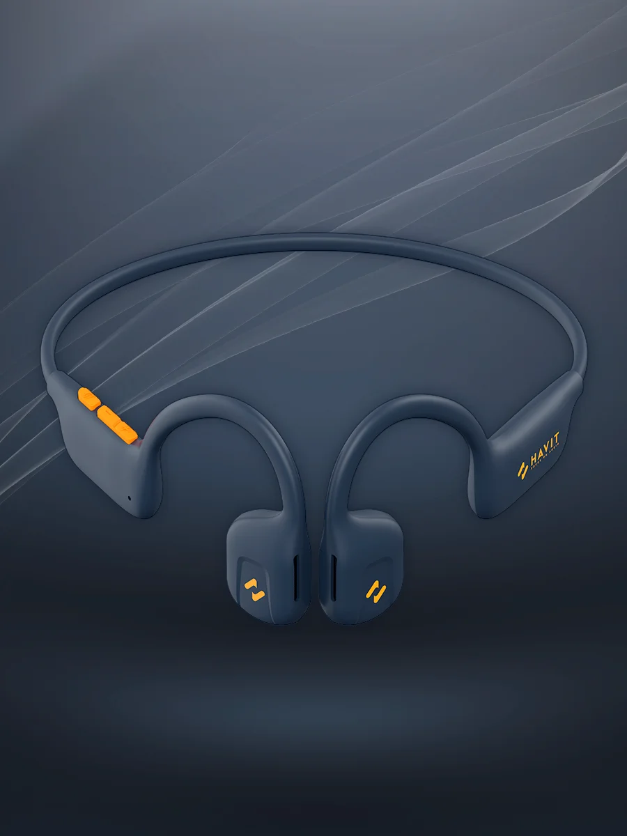 Синий наушники беспроводные HAVIT Freego1 Air Blue