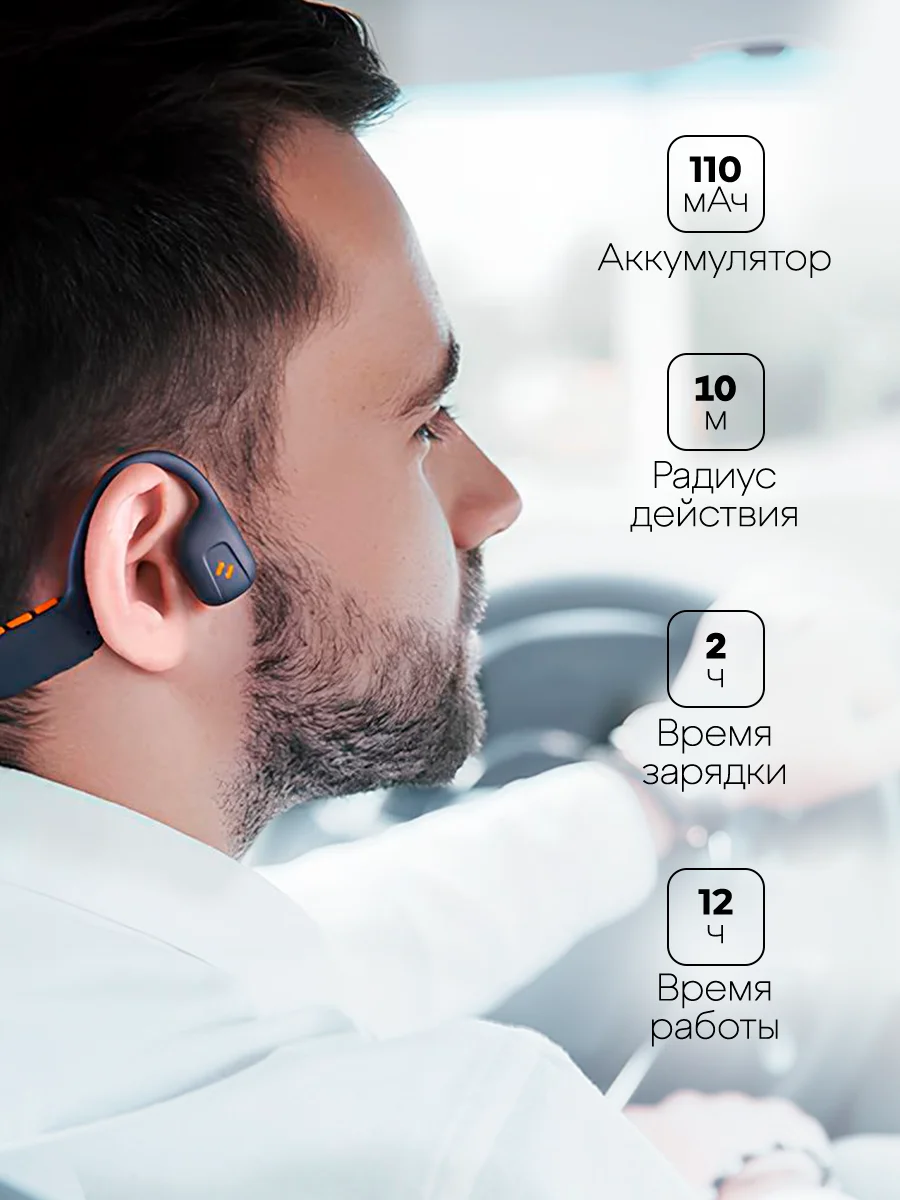 Синий наушники беспроводные HAVIT Freego1 Air Blue