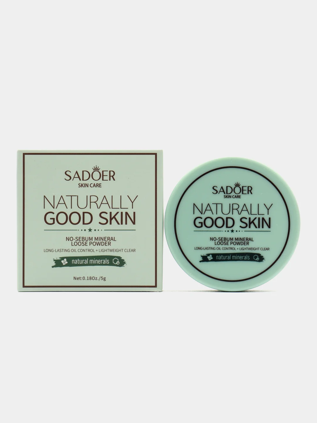 Бирюзовый минеральная бесцветная рассыпчатая пудра для лица Mineral Loose Powder, 5 г