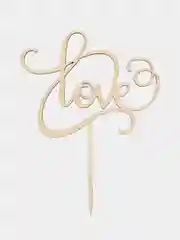 Топпер деревянный мини "Любовь / Love", для торта, букета