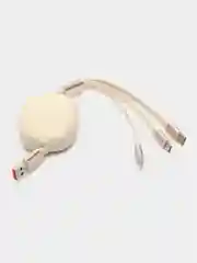 Бежевый универсальная зарядка кабель, 3 в 1, usb type-c iphone