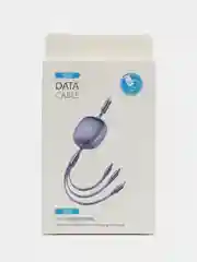 Голубой универсальная зарядка кабель, 3 в 1, usb type-c iphone