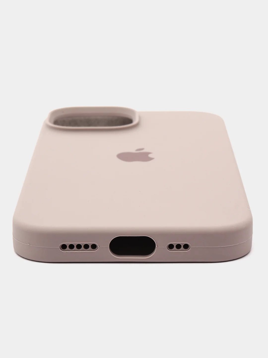 Бежевый меланж iphone 15, Айфон 15 чехол матовый Silicone case объёмный с принтом для iPhone 15
