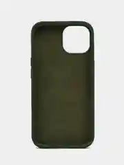 Зеленый iphone 15, Айфон 15 чехол матовый Silicone case объёмный с принтом для iPhone 15